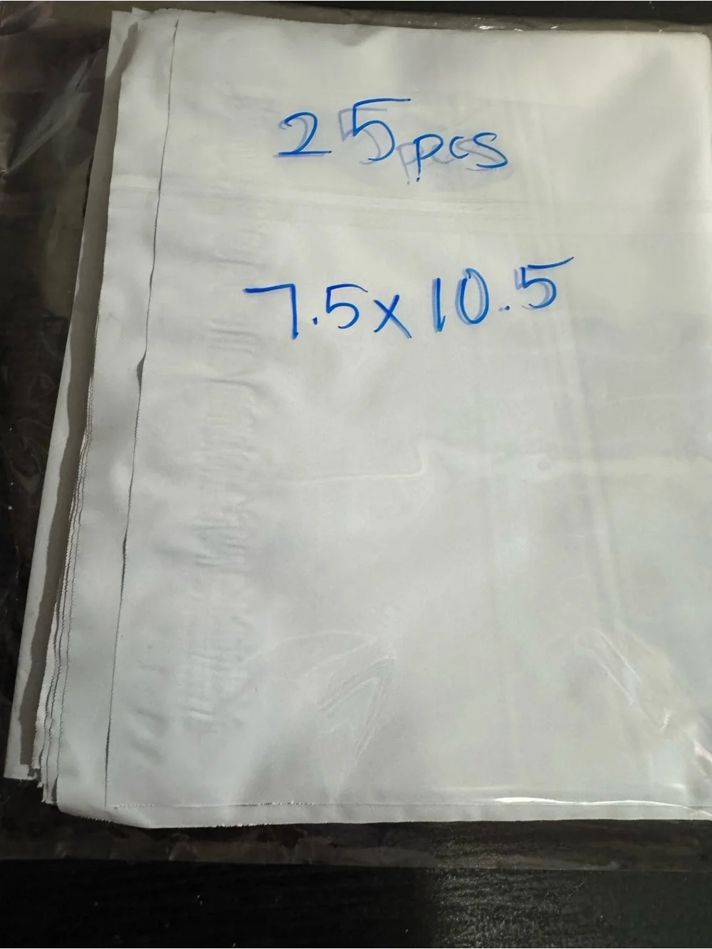 White poly bag mailers 25 Pack